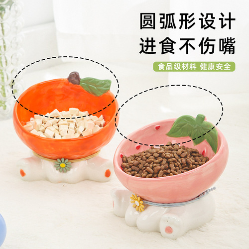 Fruit bowl for cats, direct sale from the manufacturer, cute ceramic cat basin, pet supplies, pet bowl, cat food bowl, dog bowl, cat bowl