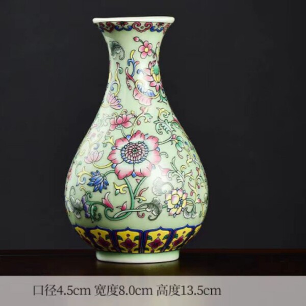 Ceramic retro enamel flower-shaped