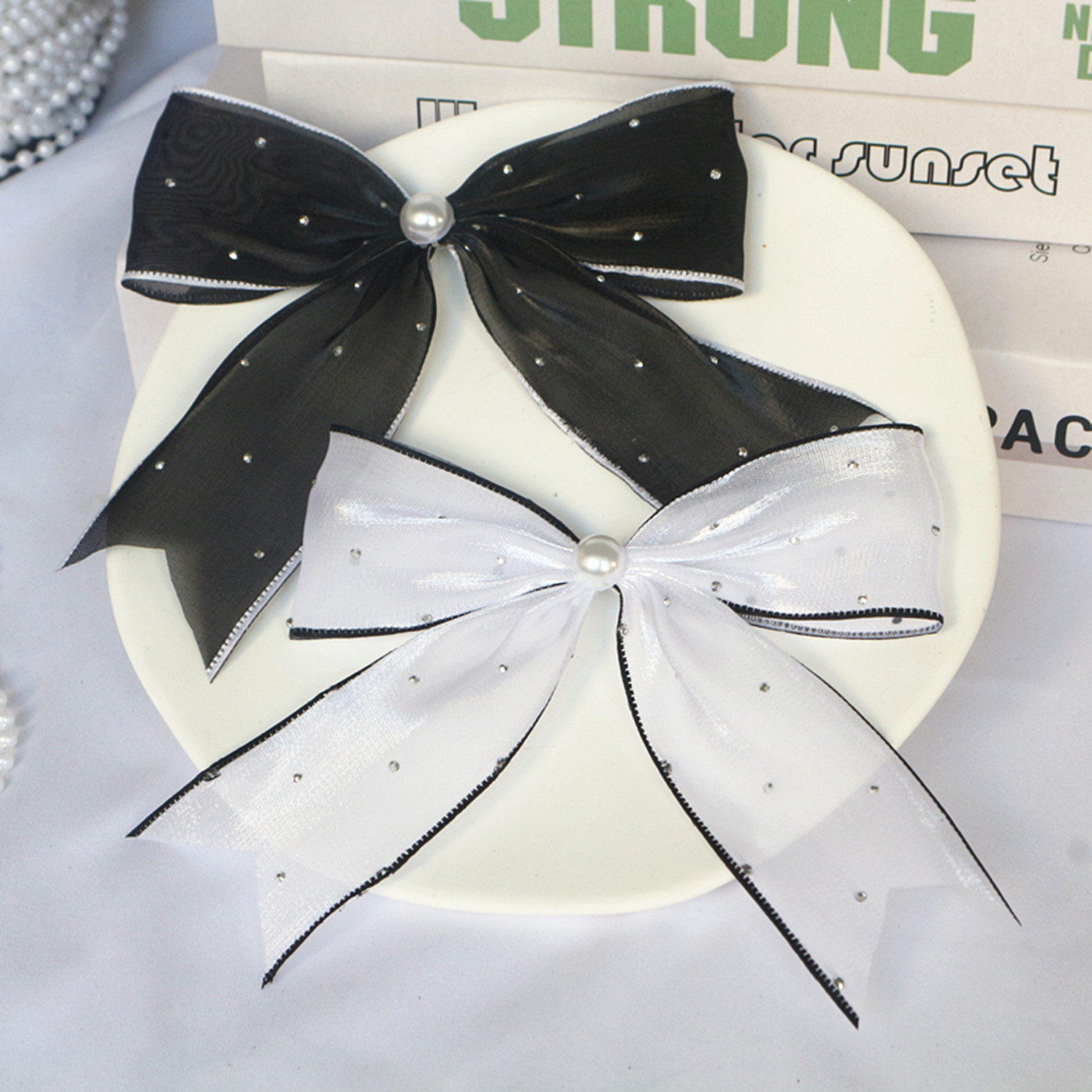 鱼尾蝴蝶结DIY发夹服装辅料箱包帽子布偶礼品配饰链条元素饰品