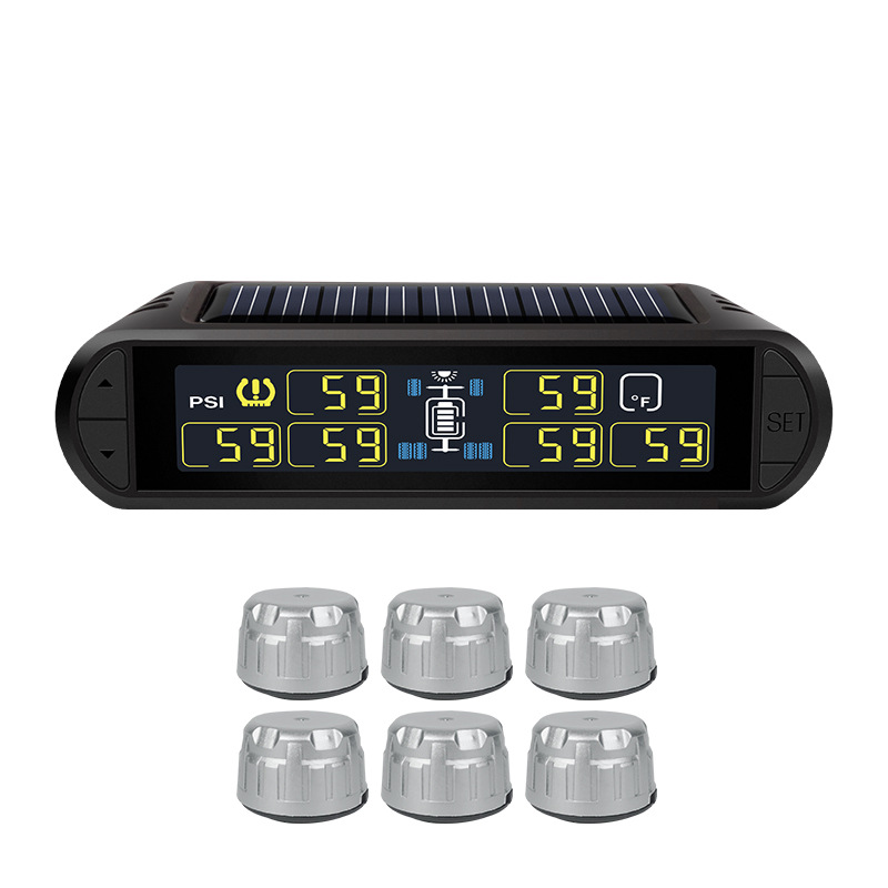 Kaiyou – CAREUD T670 Tire pressure monitoring system - t670-6-wheel-external-silver