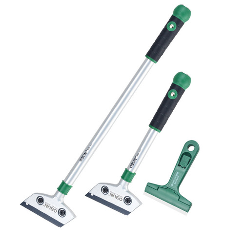 Obon cleaning scraper floor glass dirt blade shovel long handle wall tile floor kitchen seam tool cleaner