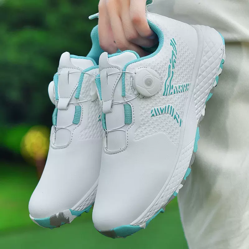 厂家直销2024年春夏新款女士高尔夫球鞋固定钉透气防滑golf shoes