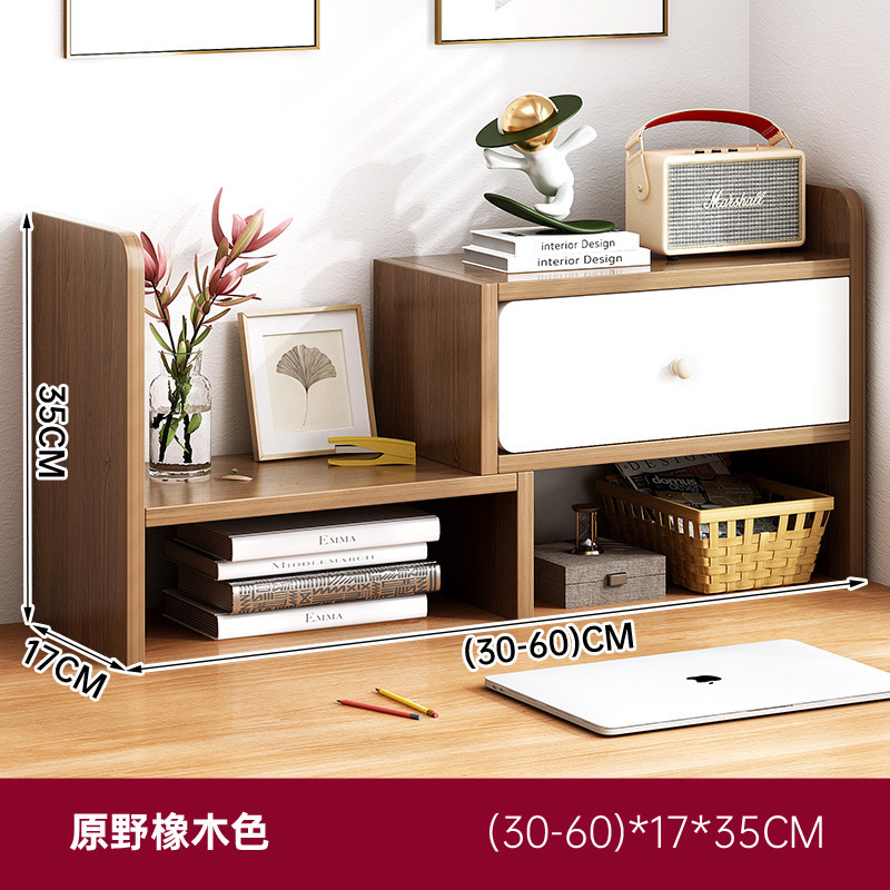 Escritorio de oficina estantería almacenamiento estante estudiante escritorio almacenamiento estante dormitorio escritorio simple multi-capa pequeña librería