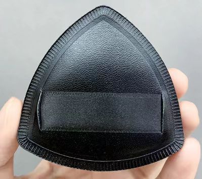 高定黒鳳梨パフ三角スポンジパフファンデーション専用化粧両面乾湿両用黒パフXL|undefined