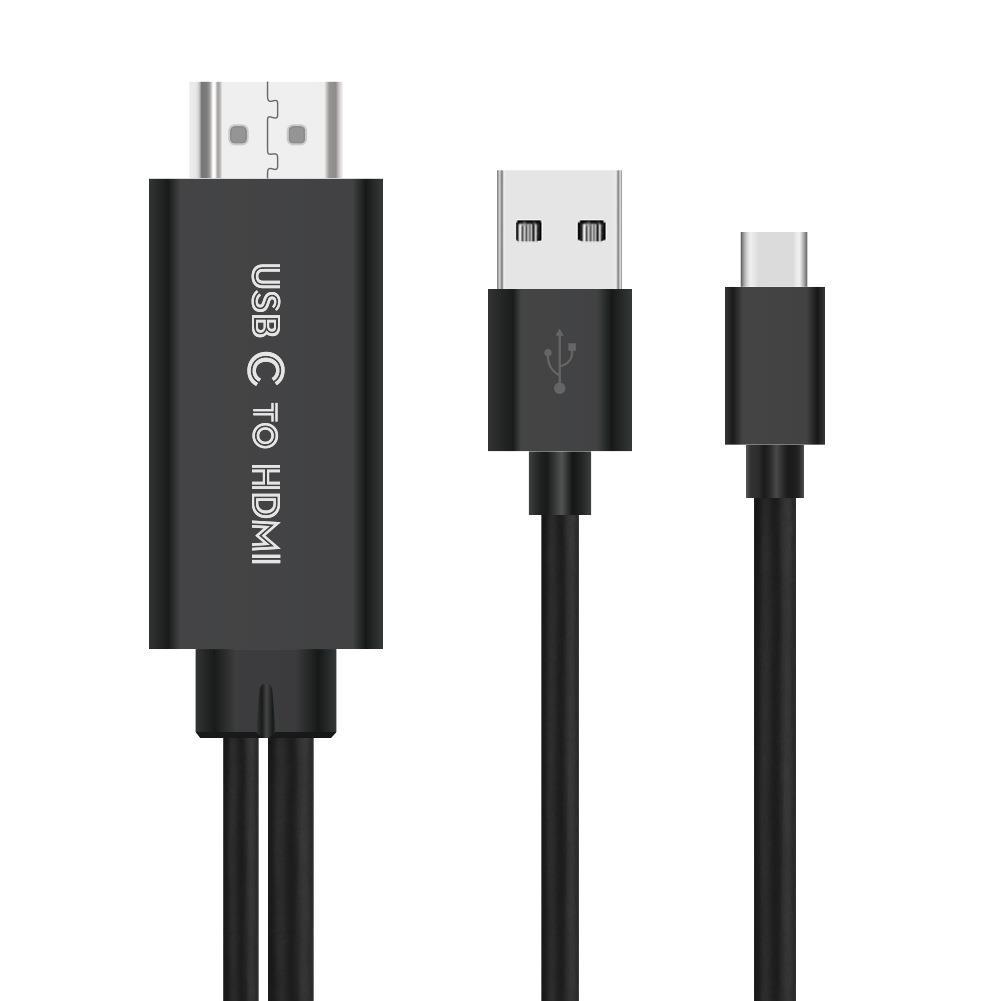 Cable de pantalla de proyección USB-C a HDMI HD tipo-c teléfono móvil mismo cable de pantalla adecuado para teléfono móvil a TV de pantalla grande