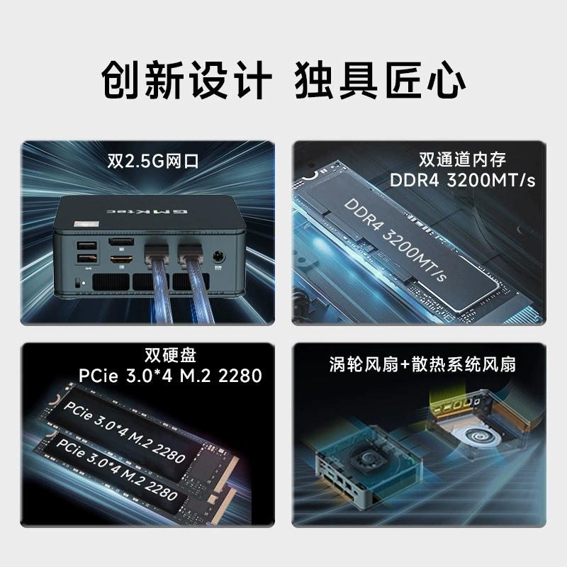 Jimo Ke M5 Mini Host AMD 5825U Business Office Computer MINI PC Household Office Computer