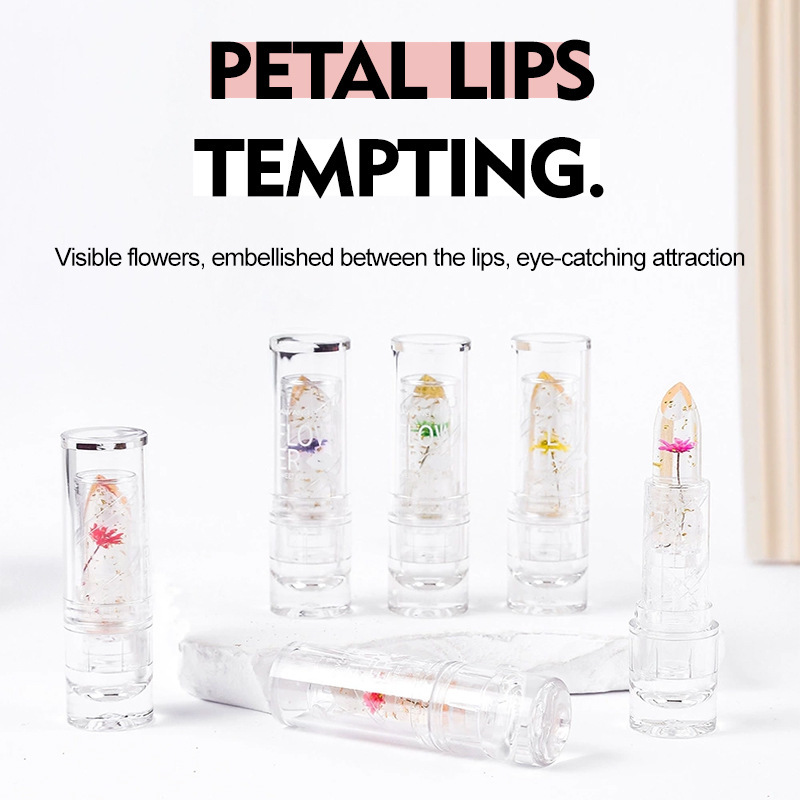 Beauty Makeup Temperature Change Dried Flower Color Change Lipstick Lip Balm Moisturizing Makeup Cosmetics Beauty Personal Care_voghion.com