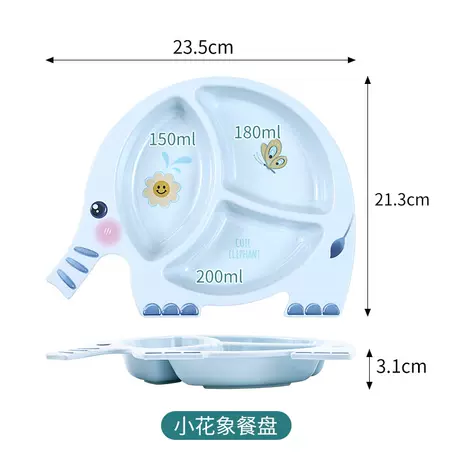 Baby elephant dinner plate