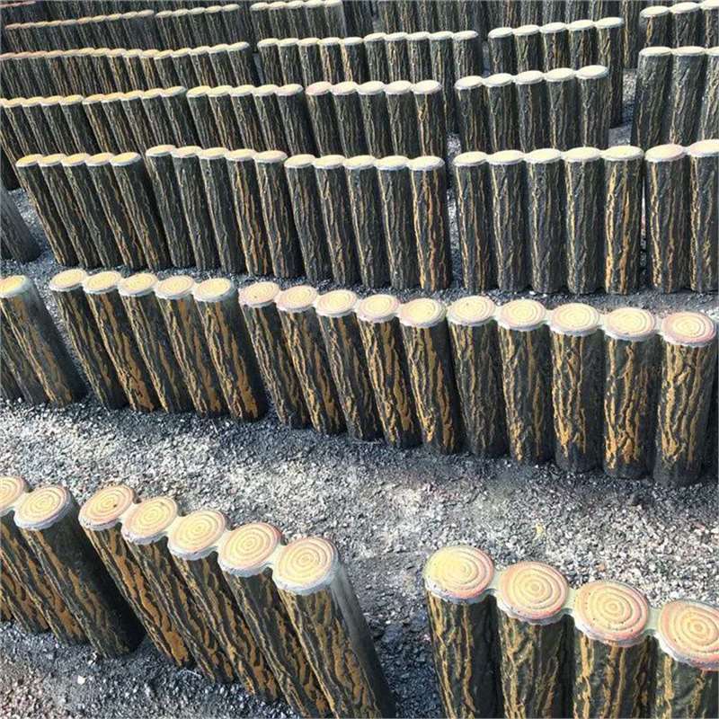 宁夏中卫水泥仿木树桩公园景区景观纹理逼真抗风化耐候本地厂家