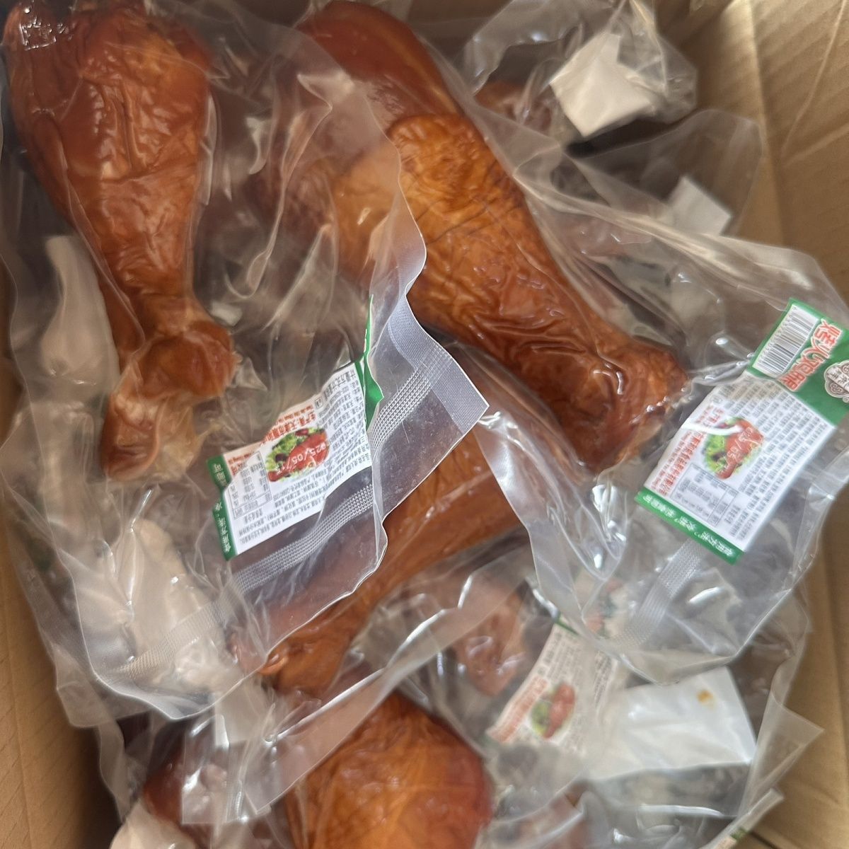 熏烤火鸡腿天津火腿熟食袋装色香味美即食下酒麻辣烫香锅跨境