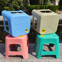 家庭用プラスチックベンチギフトスツール子供と大人の靴交換スツール厚みのある小さなベンチ浴室バススツールミッドハイスツール