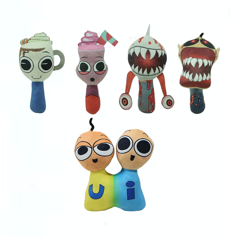 Cross-Border New Orange Family Box Ice Cream Rhythm Box Game Peripheral Plush Toy Doll Cross-Border New Orange Family Box Ice Cream Rhythm Box Game Peripheral Plush Toy Doll