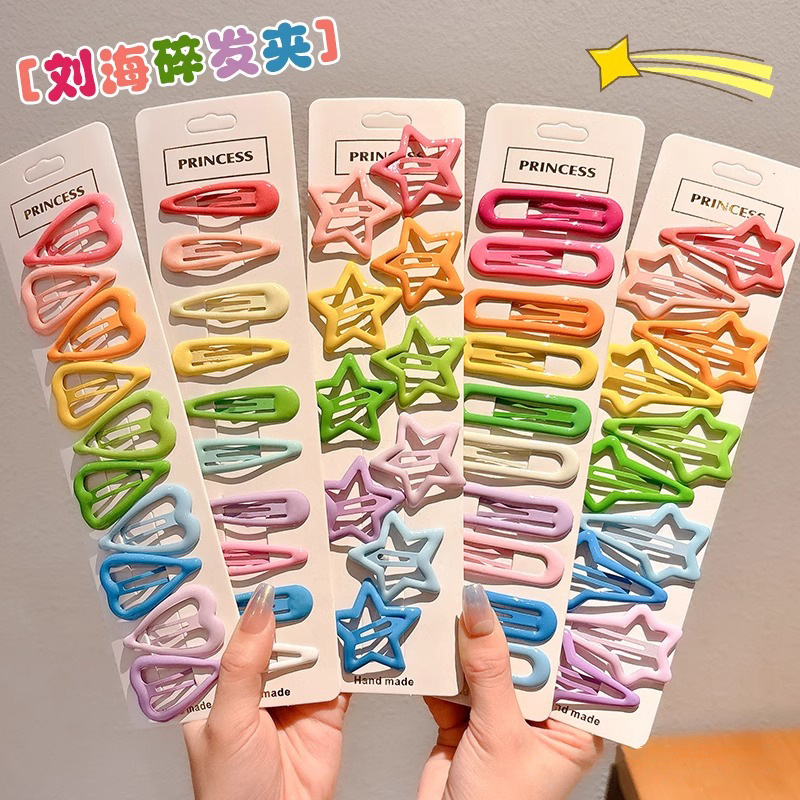 Clip de color BBQ mar de lado estrellas clip de cabello de cabeza de mujer clip de cabello tocado clip de cabello