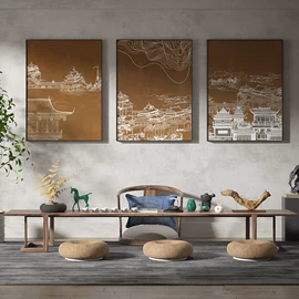 现代装饰画;国画;油画框