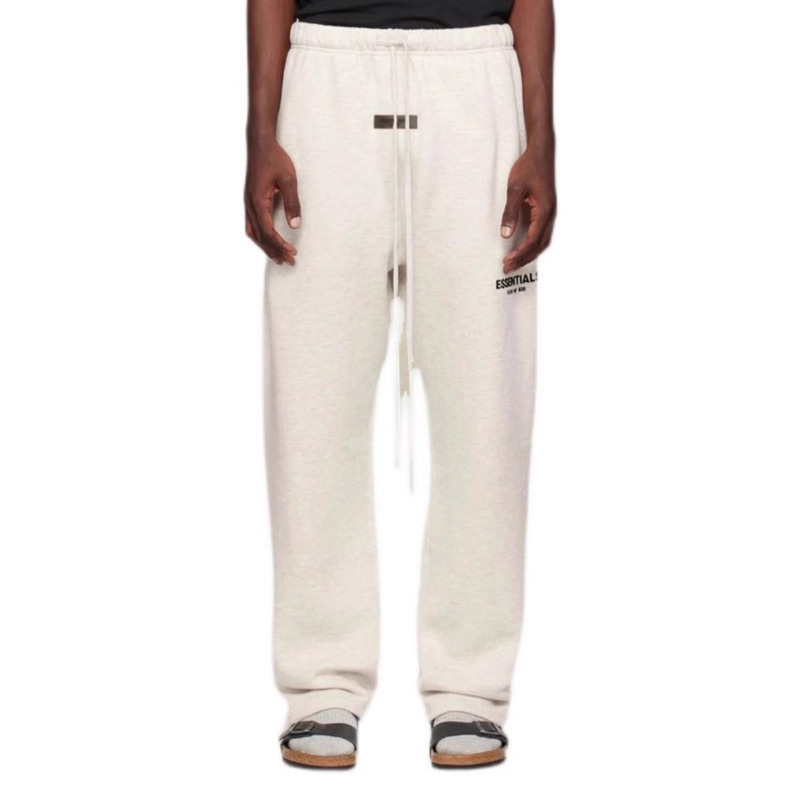 Essentials Zone Season 8 Flocked Small Label Autumn and Winter Fleece-Lined American Straight Casual Pants and Sweatpants for Men