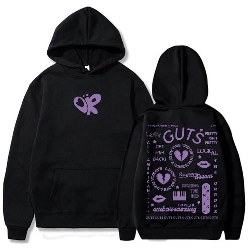 Amazon Guts Olivia Rodrigo Olivia Rodrigo Hooded Sweatshirt Autumn and Winter Style Amazon Guts Olivia Rodrigo Olivia Rodrigo Hooded Sweatshirt Autumn and Winter Style
