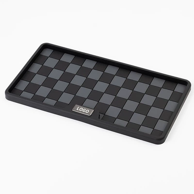 Good Quality Car Anti-Slip Mat, Car Storage Mat, In-Car Center Console Fixed Phone Holder, High Temperature Resistant and Sun Protection (Anti-slip mat) - black-and-gray