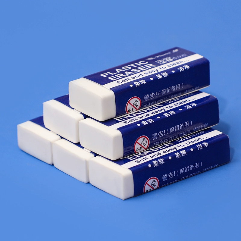 Синий большой ластик 4 шт