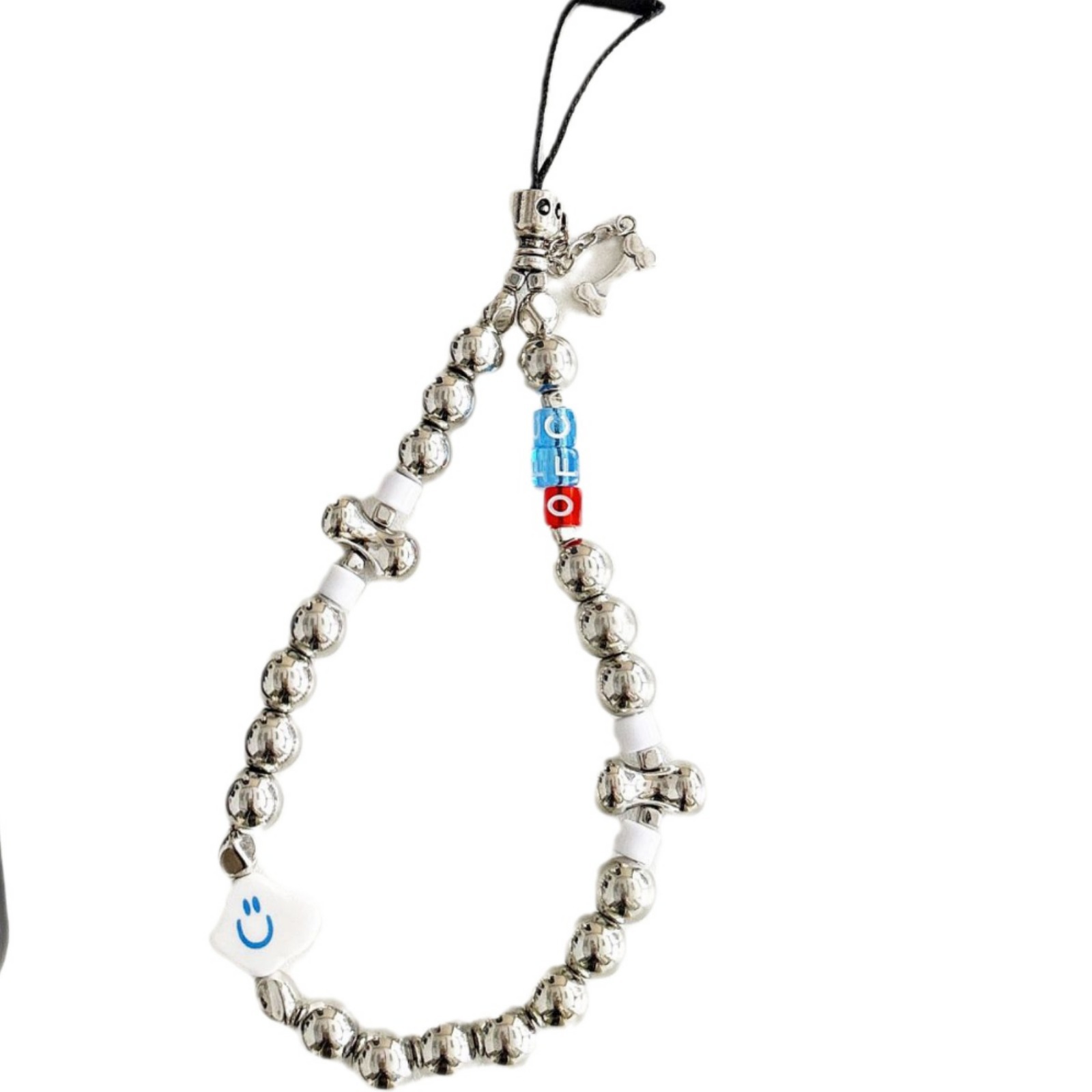 Cuentas de perlas hechas a mano, cadenas de teléfonos móviles, bolsos, colgantes, colgantes de muñeca, cuentas hechas a mano.