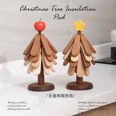 黑胡桃一棵树隔热垫防烫耐热垫实木家用圆形创意餐桌菜垫餐垫摆件