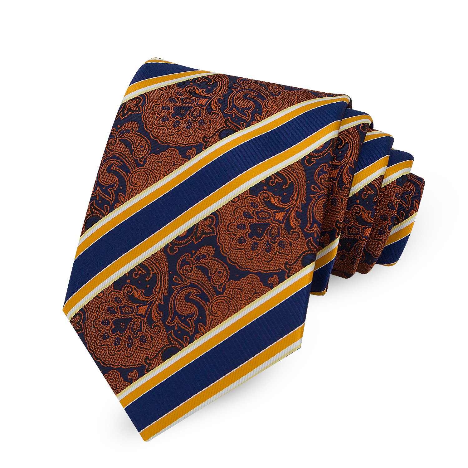 En stock al por mayor corbata de poliéster Jacquard de alta densidad de tela de los hombres de moda casual de negocios formal desgaste Corbata a rayas