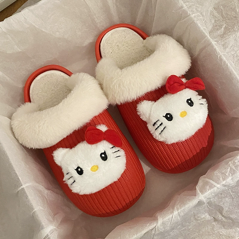 Зимняя съемная теплая обувь с героями мультфильмов для беременных и любимых