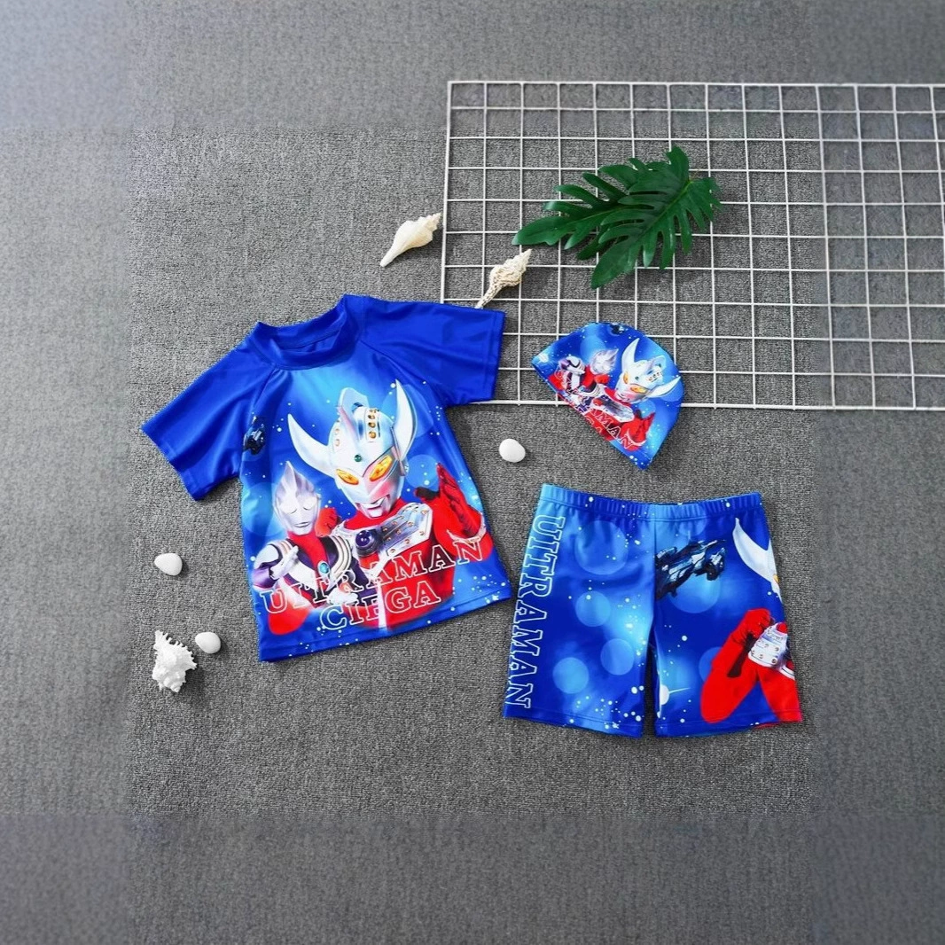 2025 новый детский изысканный и удобный дышащий купальник набор мультяшных мальчиков и девочек модный купальник