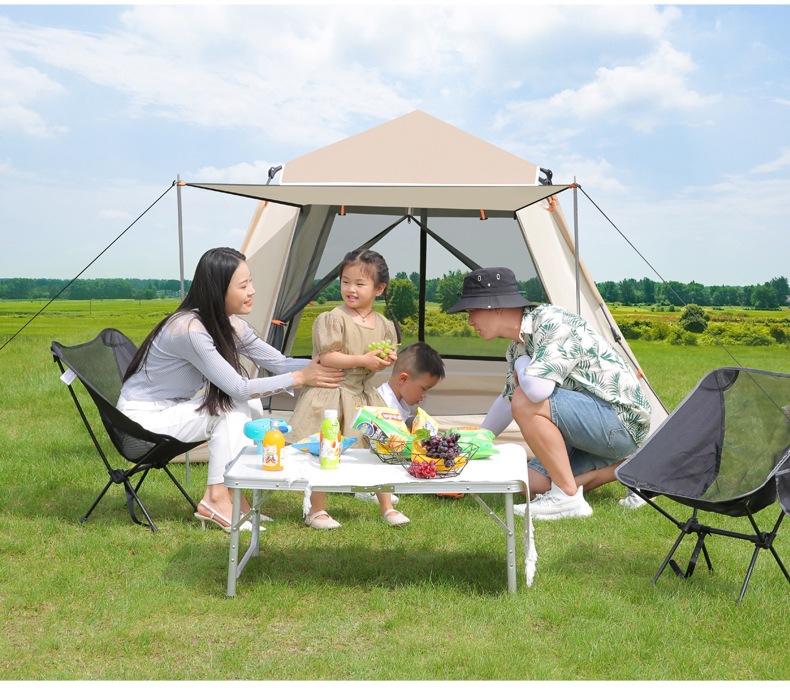 Factory Wholesale Cross-Border Hot-Selling Fully Automatic Thickened Tent, Quick-Open Camping Portable Foldable Tent, Sun Protection Tent