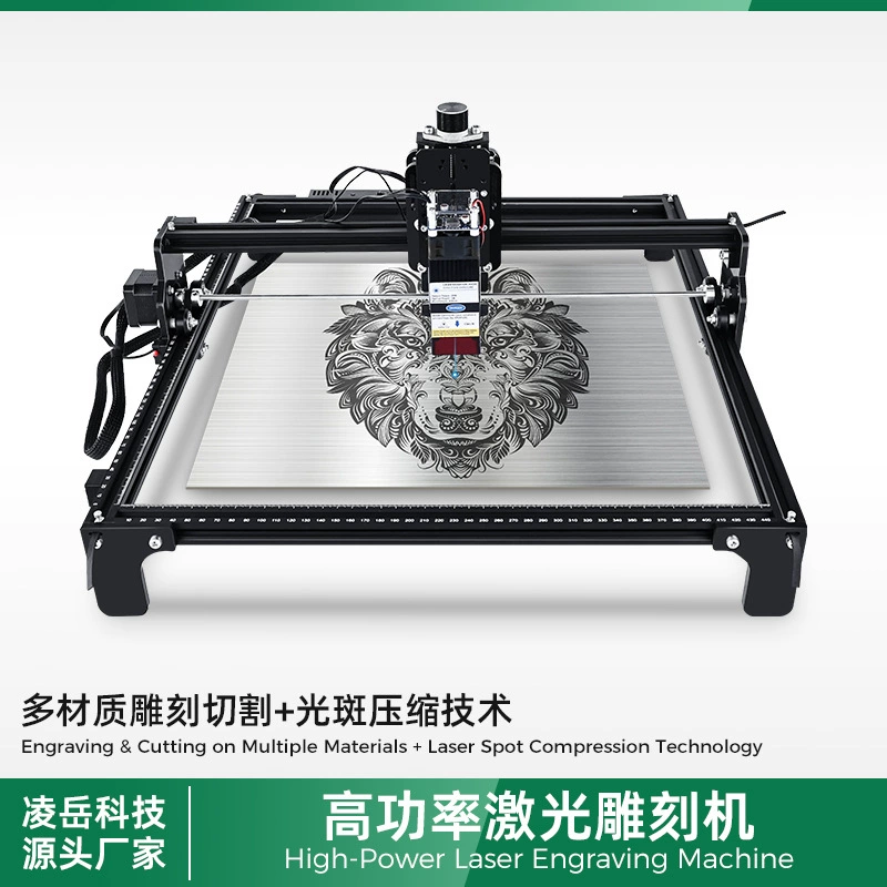 Лазерный гравировальный станок 4240 с двумя осями, 20 Вт/40 Вт, высокомощный, для гравировки по дереву, акрилу, картона, управление через мобильное приложение