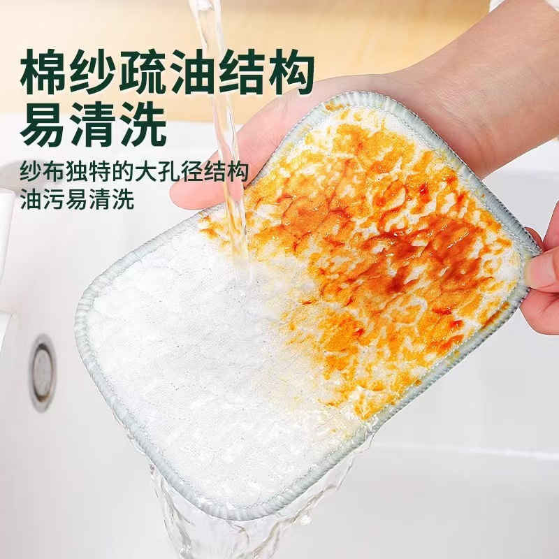 新しいノンスティックオイルラグ、強力な除染、油吸収、水吸収、糸くずの出ないキッチン家庭用厚手の両面ディッシュタオル|undefined