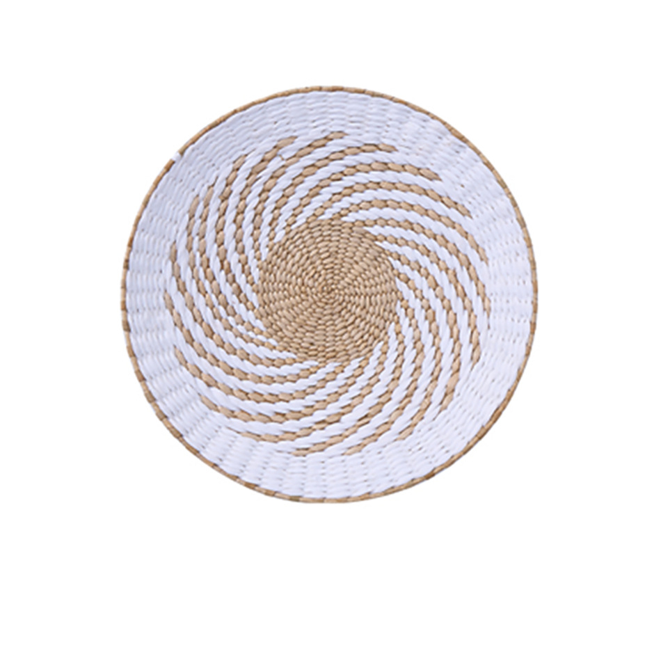 Transfronterizos tejidos de paja decoración de pared de fondo decoración de pared estilo étnico estilo bohemio decoración sofá cabezal de cama TEMU