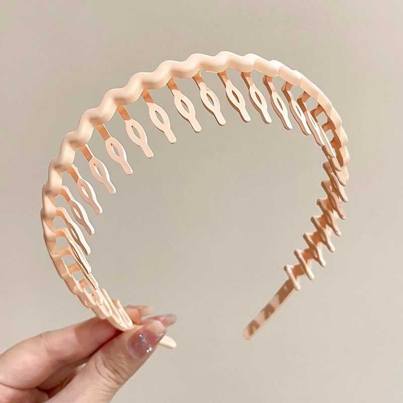 Simple acabado de cabello roto artefacto de gran onda 2024 nuevo tipo con dientes antideslizante temperamento de alto cráneo fijación de cabeza