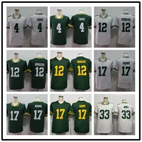 Американский оливковый шаровой костюм упаковщик Packers #12 Rodgers 52 #21 #87 # Легендарный трикотаж второго поколения
