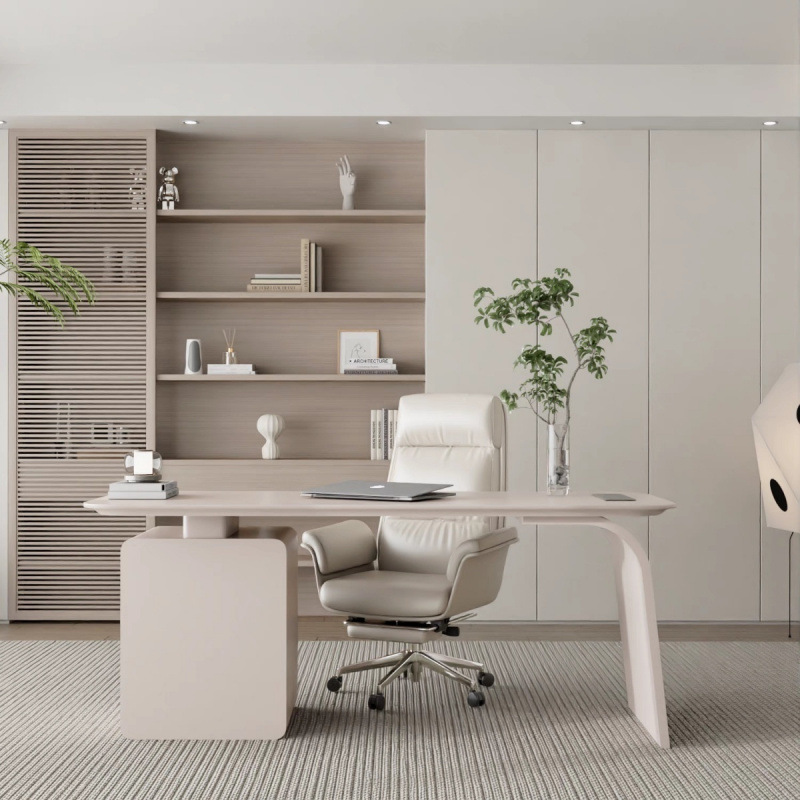 Yuncheng Light Luxury Desk Home Study Italian Minimalist Solid Wood…