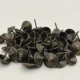 Decorative Nails for Furniture and Sofas, Antique-Style Crown Nails, Pure Copper Nails, Hardware for Doors, Soft and Hard Nails