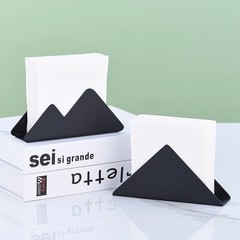 鉄芸焼漆黒火山ティッシュ棚ホテル洋食ティッシュ座縦型ナプキン棚レストランティッシュホルダー