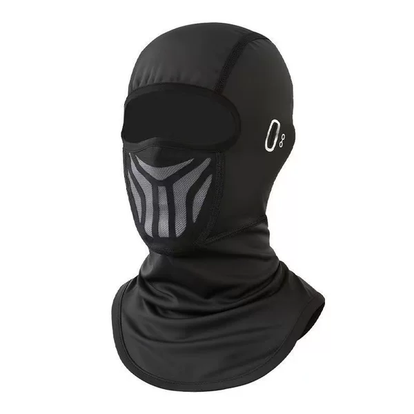 Ice silk head cover for motorcycle riding, full-face sun protection mask, summer fishing windproof and UV protection helmet scarf