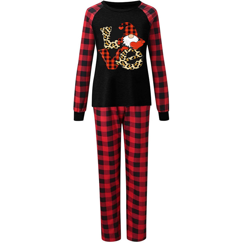 Underwear & Sleepwears Christmas style parent child printed home clothes cross border plaid home clothes hot selling parent child clothing suits_voghion.com