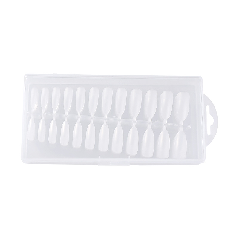 Manicura pieza de uñas desgaste de uñas especial largo concubina imperial Oval esmerilado talla libre de molienda media pegatina parche de uñas completo al por mayor