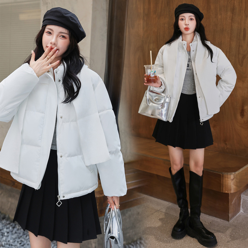 2023 ropa de algodón de pluma corta ropa de algodón de mujer nuevo otoño invierno grueso ropa de pan suelta chaqueta de algodón casual abrigo