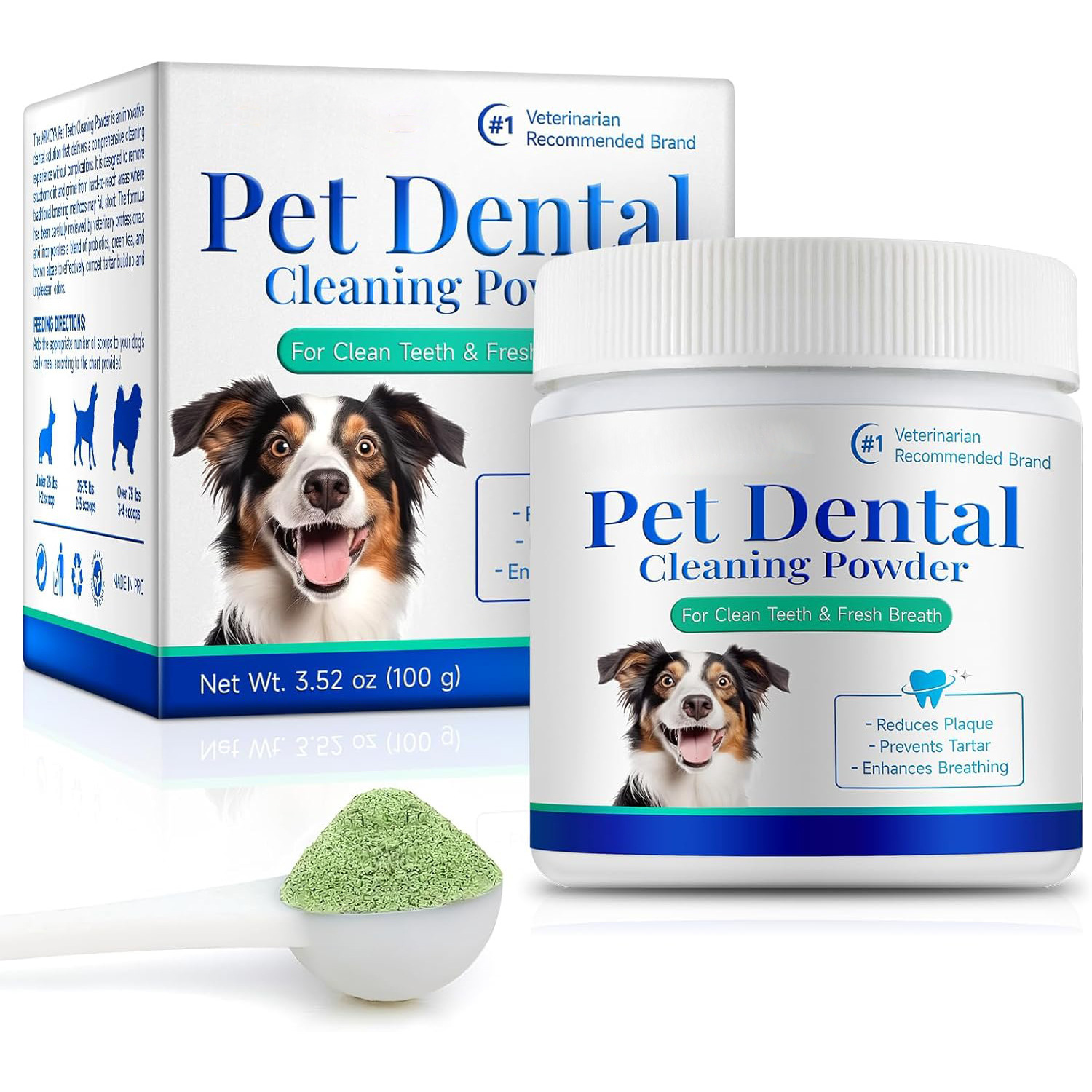 Порошок для чистки зубов домашних животных Pet Dental Cleaning Powder