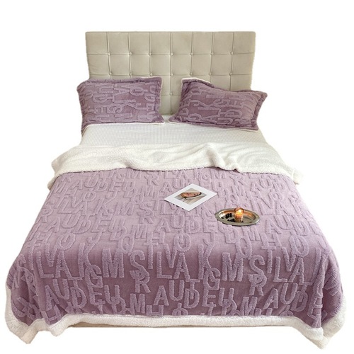 Factory Direct Sales Thick Tafetta Fleece Blanket Lamb Wool Blanket Fleece Student Nap Air Conditioning Blanket Bed Sheet Cover Blanket