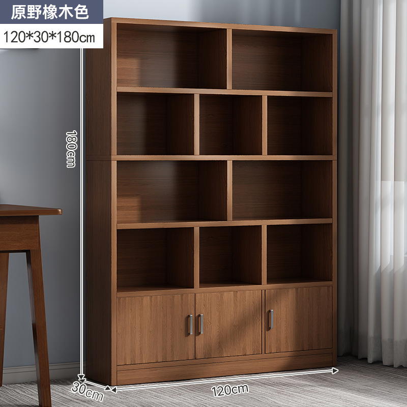Estantería de madera maciza, sala de estar, armario de exhibición, estante de piso a techo, estantería de almacenamiento multicapa para el hogar, armario de almacenamiento para niños y estudiantes