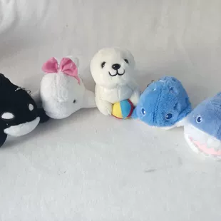 Marine plush keychain, shark, doll, style