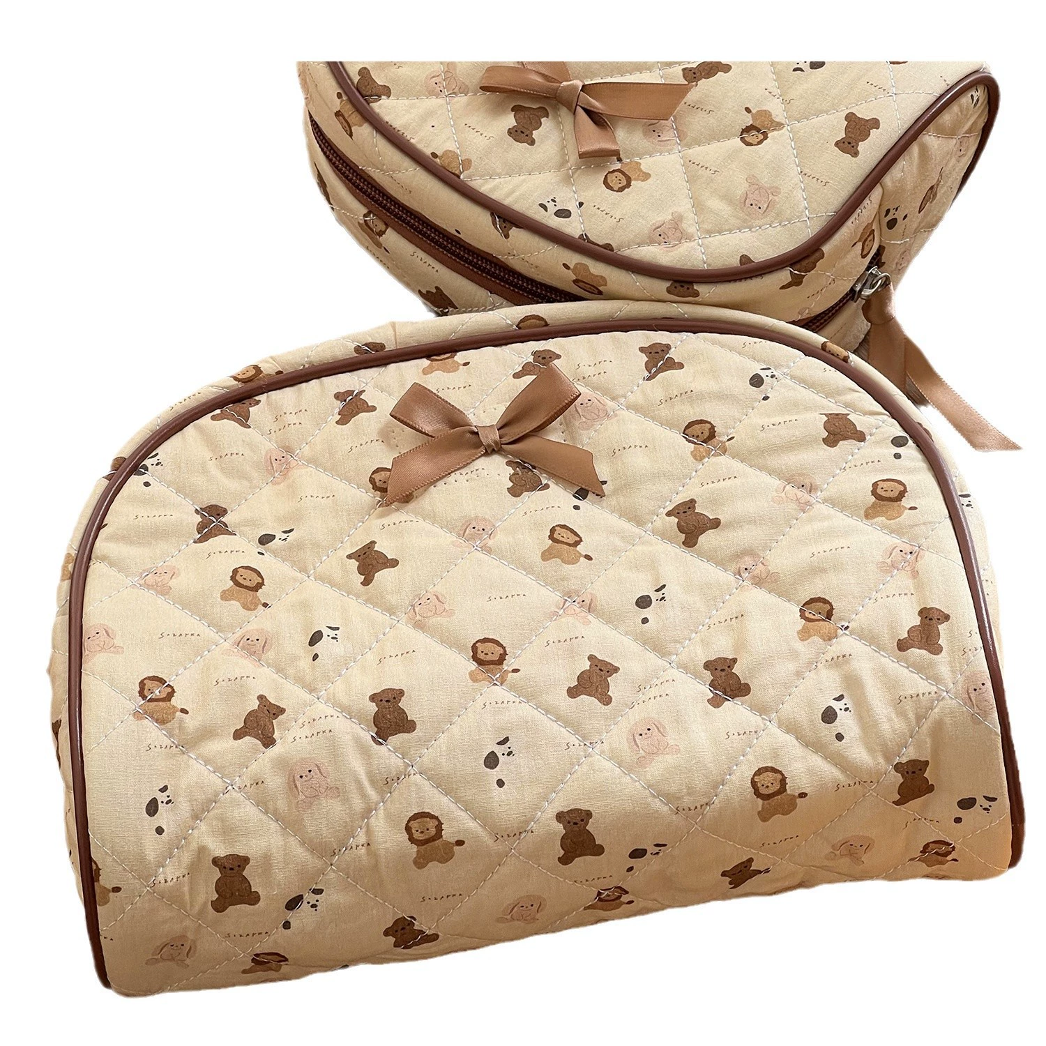Донат косметичка высокого качества, organizer bag, портативная вместительная дорожная сумка с медведями