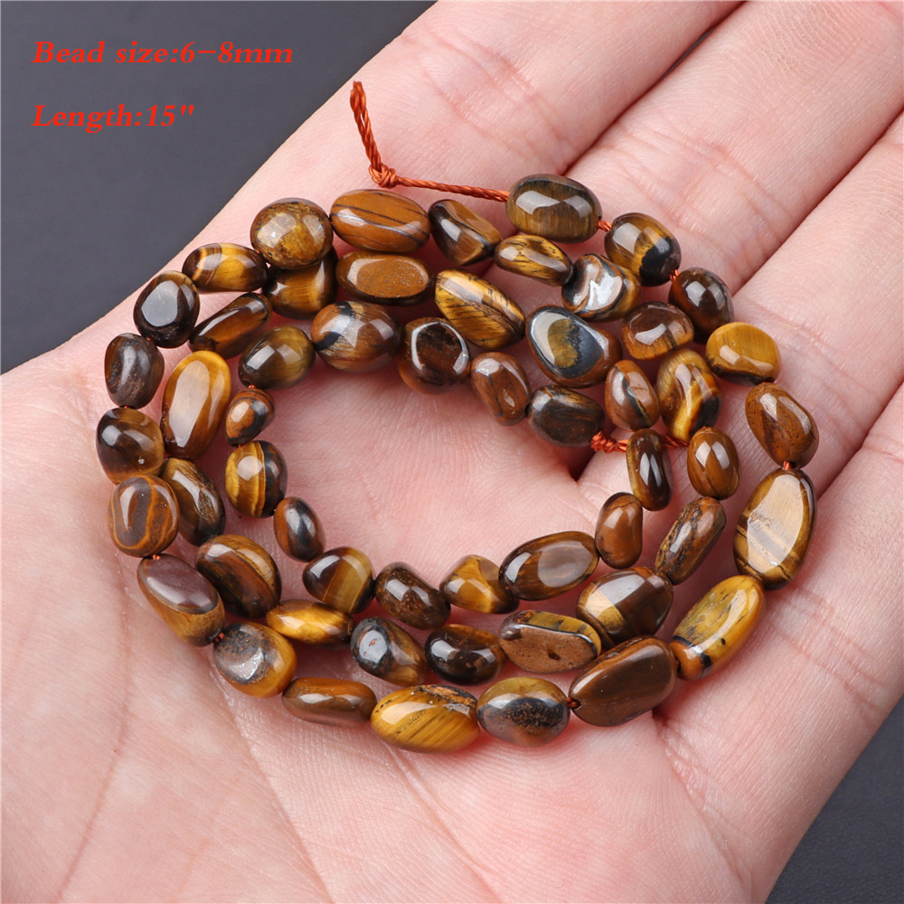 Natural Tigereye Spacer Beads Beaded Diy Ornament Accessories Scattered Beads Semi-Finished Products Handmade Yellow Tiger Abacus Beads display picture 6