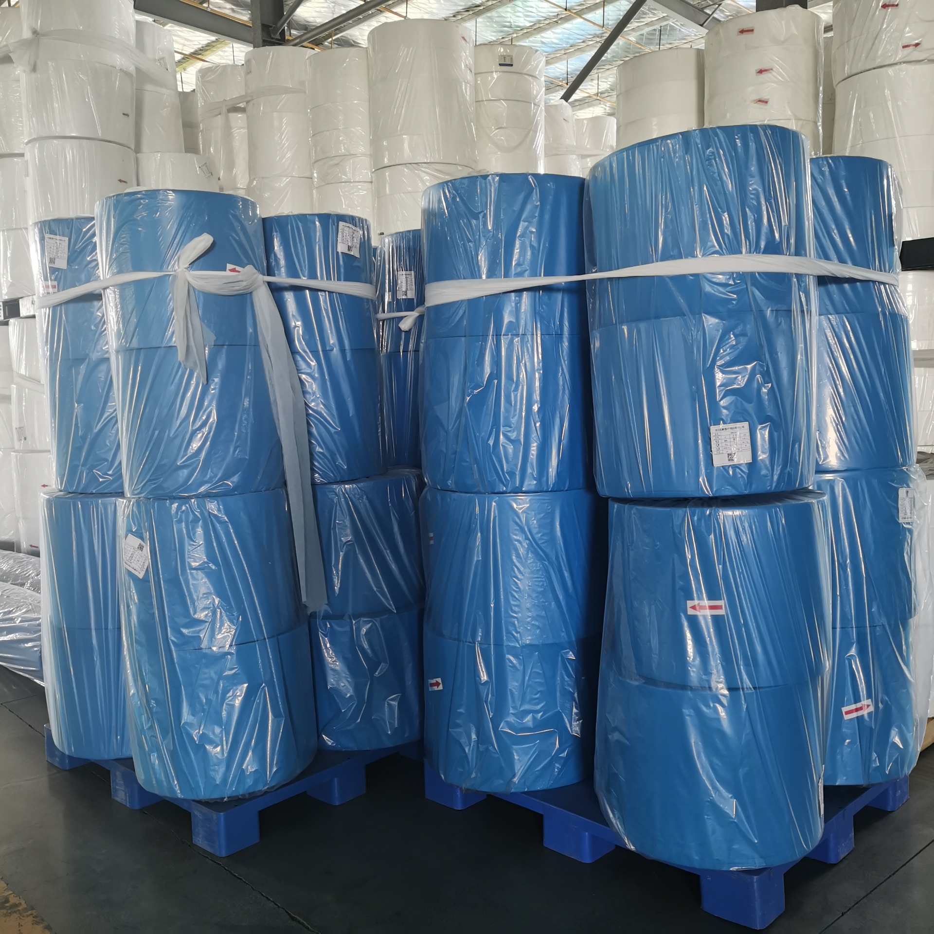 9克10克12克15克料条帽无纺布白色蓝色厨师帽美容头套布无胶环保