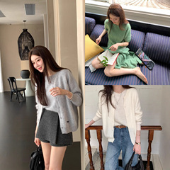 港米服饰【奢柔棉花糖密绒拉毛套装】白羊绒澳毛无缝上衣|开衫