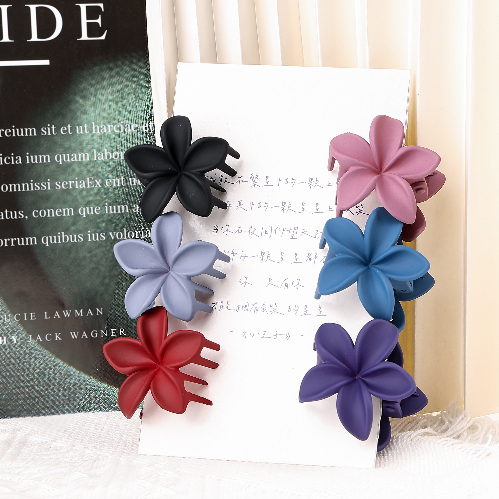 12g Weight Hair Claws Hair Accessories Type 1 Piece Quantity Holiday, Daily Occasion Plastic, Resin Material Plumeria Pattern Women's Gender Simple Style Style Simple Style Women's Plumeria Plastic Resin Hair Claws 9