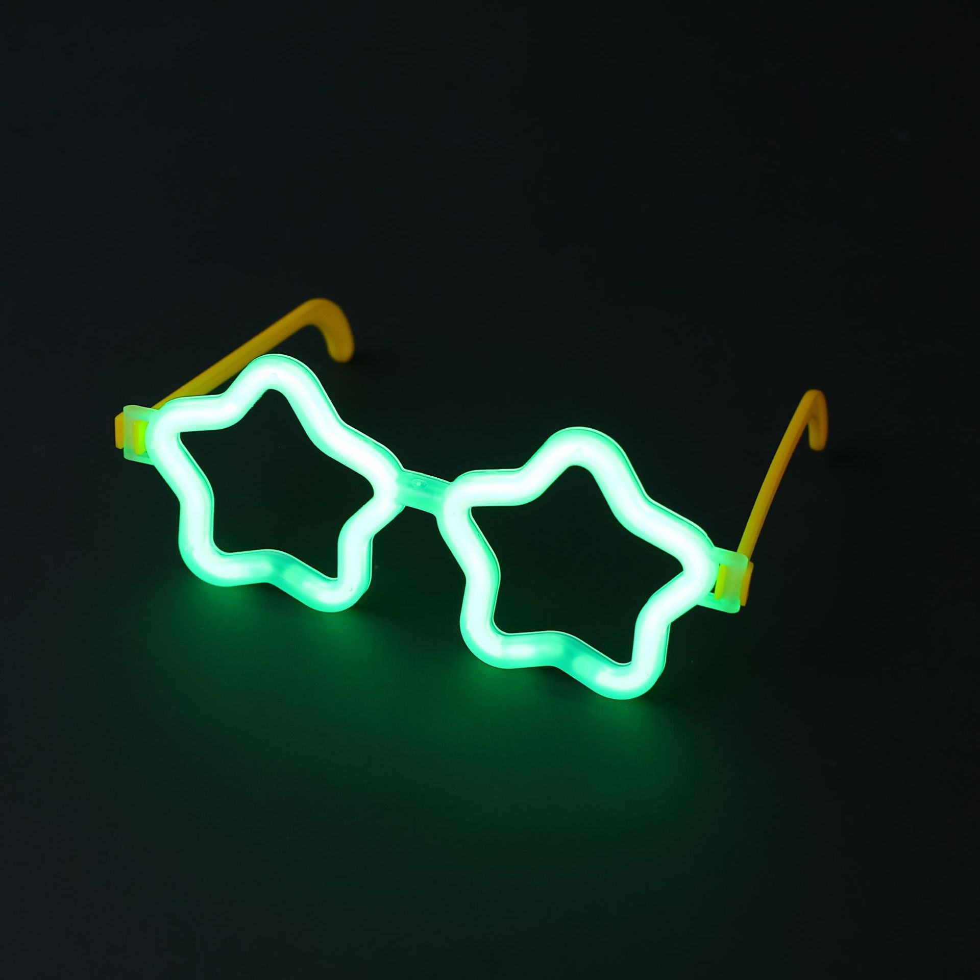 Gafas Fluorescentes en Forma de Estrella de Plástico PE Luminosas para Fiestas